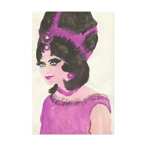 Pink Lady Stretched Canvas Prints