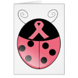Pink Ladybug Greeting Card