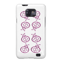 Pink Ladybugs Samsung Galaxy S Case