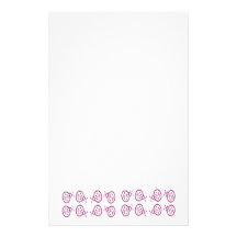 Pink Ladybugs Stationery Design