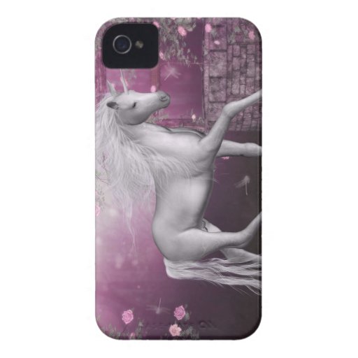 pink last unicorn iPhone 4 Case-Mate case