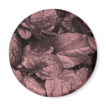 Pink Leaf Refrigerator Magnet