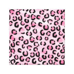 Pink Leopard Print Pattern. Stretched Canvas Print