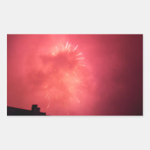 Pink Lights In The Sky Sticker