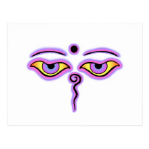 Pink Lilac Buddha Eyes.png Post Cards