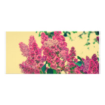 Pink lilac personalized rack card