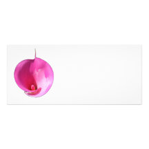 Pink lily personalized rack card