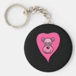 Pink Lion Cartoon Keychains