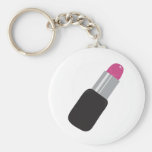 Pink lipstick key chains