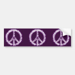 Pink Live Electric Energy Peace Sign Bumper Sticker