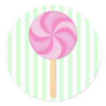 Pink Lollipop Stickers