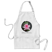 Pink Lotus Flower Apron