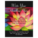 Pink Lotus Flower Painting Flyer