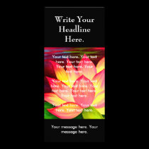Pink Lotus Flower Painting Flyer rack cards