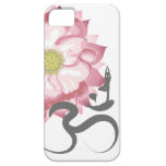 Pink Lotus Flower Yoga Indian Spiritual Om Symbol iPhone 5 Cases