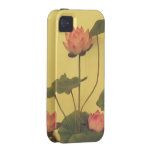 Pink Lotus flowers iPhone 4 Cases
