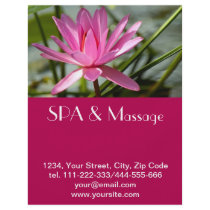 Pink lotus full color flyer