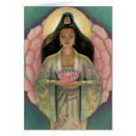 "Pink Lotus Heart" Kuan Yin Greeting Card