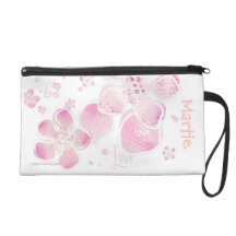 Pink Love Blossoms - Cell Phone Bag Wristlet Purse