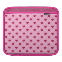 Pink Love Heart iPad Sleeve