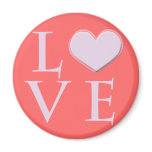 pink love with heart magnets
