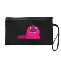 Pink Mad Dragon Wristlet Purses