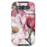 Pink Magnolia Flower Illustration Galaxy S3 Case