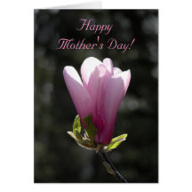 Pink Magnolia Mothers Day Card
