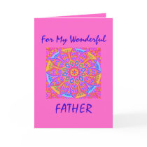 Pink Mandala Card vertical