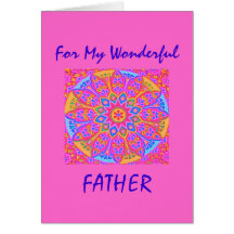 Pink Mandala Card vertical