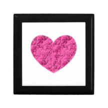 Pink Marble Heart Keepsake Box