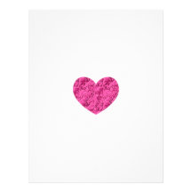Pink Marble Heart Personalized Letterhead