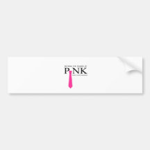 PINK MEN RETHINK.png Bumper Sticker