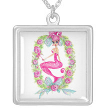Pink Mermaid Wreath Jewelry