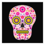 Pink Mexican Sugar Skull Photographic Print