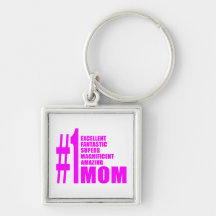 Pink Modern #1 Aunts : Number One Aunt Key Chains