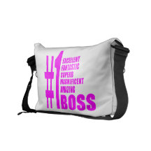 Pink Modern Bosses : Number One Boss Commuter Bag