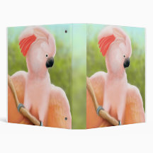 Pink Moluccan Cockatoo Avery Binder
