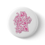 PINK MONOGRAM A buttons