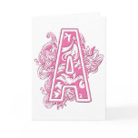 PINK MONOGRAM A cards