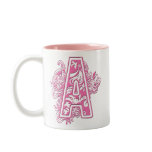 PINK MONOGRAM A mugs