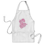 PINK MONOGRAM C aprons