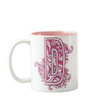 PINK MONOGRAM D mugs