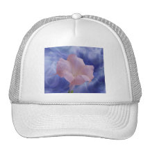 Pink Moon Flower Mesh Hats