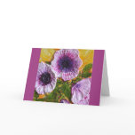 Pink Morning Glory Thinking of You Card