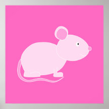 Pink Mouse. Print