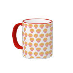 Pink muffin pattern mugs