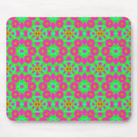 pink n green kaleidoscope mouse pads