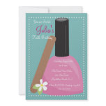 Pink Nail Polish Birthday Invite