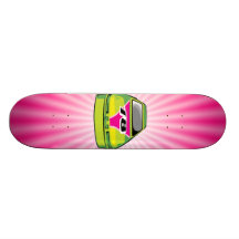Pink Nascar Custom Skate Board